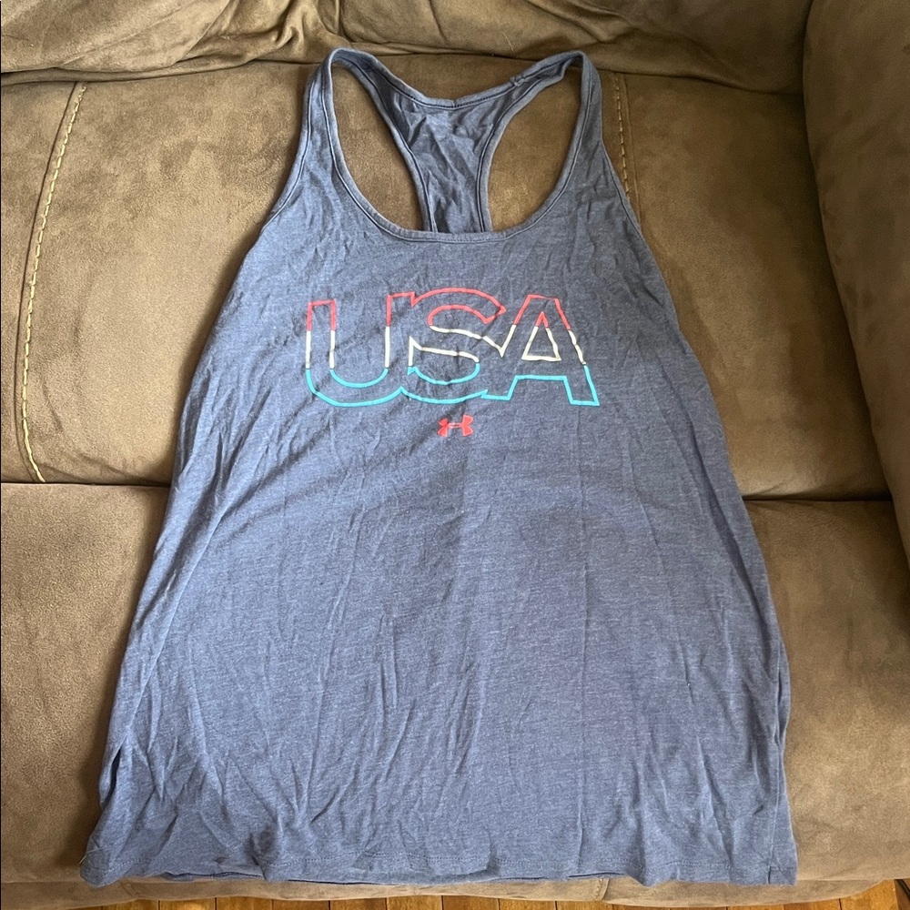Under Armour Women's Gray USA Tank Top